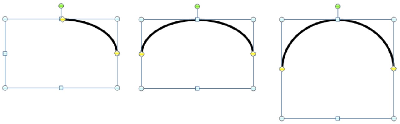 Figure 1-7: Drawing an arc.